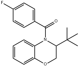 [3-(TERT-BUTYL)-2,3-DIHYDRO-4H-1,4-BENZOXAZIN-4-YL](4-FLUOROPHENYL)METHANONE Struktur