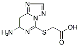 [(7-AMINO[1,2,4]TRIAZOLO[1,5-C]PYRIMIDIN-5-YL)THIO]ACETIC ACID Struktur