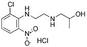 1-((2-[(2-CHLORO-6-NITROPHENYL)AMINO]ETHYL)AMINO)PROPAN-2-OL HYDROCHLORIDE Struktur