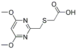 2-[[(4,6-DIMETHOXYPYRIMIDIN-2-YL)METHYL]THIO]ACETIC ACID Struktur