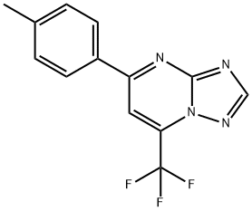 5-(4-METHYLPHENYL)-7-(TRIFLUOROMETHYL)[1,2,4]TRIAZOLO[1,5-A]PYRIMIDINE Struktur