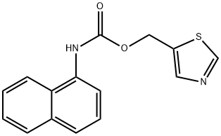 1,3-THIAZOL-5-YLMETHYL N-(1-NAPHTHYL)CARBAMATE Struktur