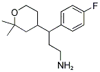 3-(2,2-DIMETHYL-TETRAHYDRO-PYRAN-4-YL)-3-(4-FLUORO-PHENYL)-PROPYLAMINE Struktur