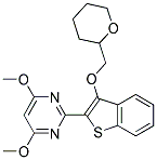 4,6-DIMETHOXY-2-[3-(2-TETRAHYDROPYRANYLMETHOXY)BENZOTHIOPHEN-2-YL]PYRIMIDINE Struktur