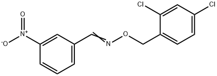 3-NITROBENZENECARBALDEHYDE O-(2,4-DICHLOROBENZYL)OXIME Struktur