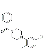 4-(TERT-BUTYL)PHENYL 4-(5-CHLORO-2-METHYLPHENYL)PIPERAZINYL KETONE Struktur