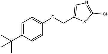 4-(TERT-BUTYL)PHENYL (2-CHLORO-1,3-THIAZOL-5-YL)METHYL ETHER Struktur