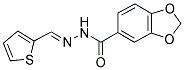 N'-[(E)-2-THIENYLMETHYLIDENE]-1,3-BENZODIOXOLE-5-CARBOHYDRAZIDE Struktur