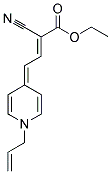 4-(1-ALLYL-1H-PYRIDIN-4-YLIDENE)-2-CYANO-BUT-2-ENOIC ACID ETHYL ESTER Struktur