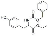 2-BENZYLOXYCARBONYLAMINO-3-(4-HYDROXY-PHENYL)-PROPIONIC ACID ETHYL ESTER Struktur