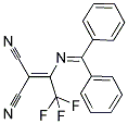 (1-[(DIPHENYLMETHYLENE)AMINO]-2,2,2-TRIFLUOROETHYLIDENE)MALONONITRILE Struktur