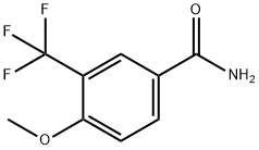 4-METHOXY-3-(TRIFLUOROMETHYL)BENZAMIDE Struktur