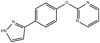 2-[4-(1H-PYRAZOL-3-YL)PHENOXY]PYRIMIDINE Struktur