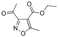 3-ACETYL-5-METHYL-ISOXAZOLE-4-CARBOXYLIC ACID ETHYL ESTER Struktur