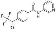 N-(3-PYRIDINYL)-4-(2,2,2-TRIFLUOROACETYL)BENZENECARBOXAMIDE Struktur