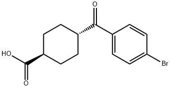 TRANS-4-(4-BROMOBENZOYL)CYCLOHEXANE-1-CARBOXYLIC ACID Struktur