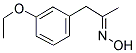 3-ETHOXYPHENYLACETONE OXIME Struktur