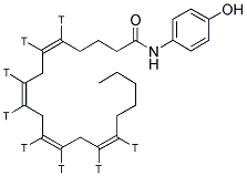 ARACHIDONYL-4-HYDROXYPHENYLAMIDE, [ARACHIDONYL 5,6,8,9,11,12,14,15-3H] Struktur