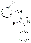 5-FLUORO-4-[N-(2-METHOXYPHENYL)AMIDO]-1-PHENYLPYRAZOLE Struktur