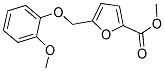 METHYL 5-[(2-METHOXYPHENOXY)METHYL]-2-FUROATE Struktur