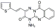 4-AMINO-2-[2-(2-THIENYL)VINYL]-3H-[1,2,4]TRIAZINO[3,2-B]QUINAZOLINE-3,10(4H)-DIONE Struktur