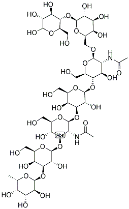 GAL-BETA1,3GLCNAC-BETA1,3[GAL-BETA1,4(FUC-ALPHA1,3)GLCNAC-BETA1,6]GAL-BETA1, 4GLC Struktur