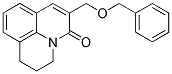 6-(BENZYLOXYMETHYL)-2,3-DIHYDRO-(1H,5H)-BENZO[IJ]QUINOLIZIN-5-ONE Struktur