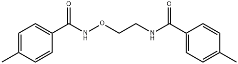 4-METHYL-N-(2-([(4-METHYLBENZOYL)AMINO]OXY)ETHYL)BENZENECARBOXAMIDE Struktur