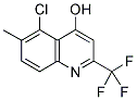 5-CHLORO-4-HYDROXY-6-METHYL-2-(TRIFLUOROMETHYL)QUINOLINE Struktur