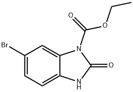 ETHYL 6-BROMO-2-OXO-2,3-DIHYDRO-1H-1,3-BENZIMIDAZOLE-1-CARBOXYLATE Struktur