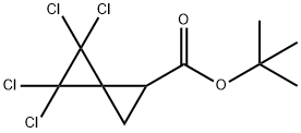 TERT-BUTYL 4,4,5,5-TETRACHLOROSPIRO[2.2]PENTANE-1-CARBOXYLATE Struktur