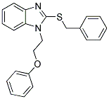 2-(BENZYLTHIO)-1-(2-PHENOXYETHYL)-1H-BENZIMIDAZOLE Struktur