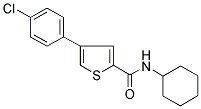 4-(4-CHLOROPHENYL)-N-CYCLOHEXYLTHIOPHENE-2-CARBOXAMIDE Struktur