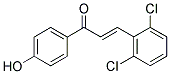 3-(2,6-DICHLOROPHENYL)-1-(4-HYDROXYPHENYL)PROP-2-EN-1-ONE Struktur