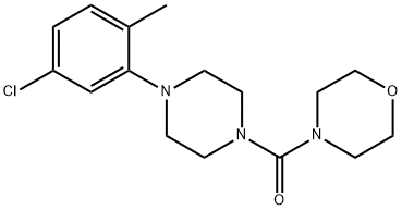 4-(5-CHLORO-2-METHYLPHENYL)PIPERAZINYL MORPHOLIN-4-YL KETONE Struktur