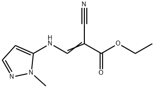 ETHYL (E)-2-CYANO-3-[(1-METHYL-1H-PYRAZOL-5-YL)AMINO]-2-PROPENOATE Struktur