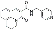 2,3-DIHYDRO-5-OXO-N-(4-PYRIDINYLMETHYL)-(1H,5H)-BENZO[IJ]QUINOLIZINE-6-CARBOXAMIDE Struktur