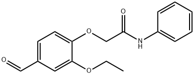 2-(2-ETHOXY-4-FORMYL-PHENOXY)-N-PHENYL-ACETAMIDE Struktur