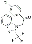 1-(4-CHLOROPHENYL)-2-[2-(TRIFLUOROMETHYL)-1H-1,3-BENZIMIDAZOL-1-YL]-1-ETHANONE Struktur