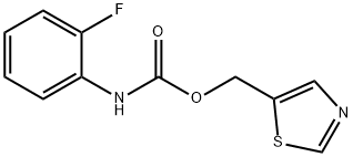 1,3-THIAZOL-5-YLMETHYL N-(2-FLUOROPHENYL)CARBAMATE Struktur