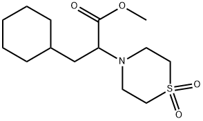 METHYL 3-CYCLOHEXYL-2-(1,1-DIOXO-1LAMBDA6,4-THIAZINAN-4-YL)PROPANOATE Struktur