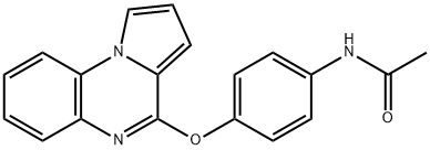 N-[4-(PYRROLO[1,2-A]QUINOXALIN-4-YLOXY)PHENYL]ACETAMIDE Struktur