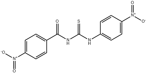 N-(4-NITROBENZOYL)-N'-(4-NITROPHENYL)THIOUREA Struktur