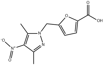 5-[(3,5-DIMETHYL-4-NITRO-1H-PYRAZOL-1-YL)METHYL]-2-FUROIC ACID Struktur