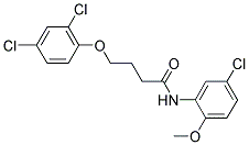 N-(5-CHLORO-2-METHOXYPHENYL)-4-(2,4-DICHLOROPHENOXY)BUTANAMIDE Struktur