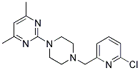 2-[4-((6-CHLOROPYRIDIN-2-YL)METHYL)PIPERAZIN-1-YL]-4,6-DIMETHYLPYRIMIDINE Struktur