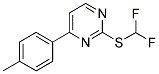 2-[(DIFLUOROMETHYL)SULFANYL]-4-(4-METHYLPHENYL)PYRIMIDINE Struktur