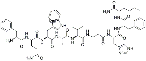 BOMBESIN (6-14) (D-PHE6, BETA-ALA11,PHE13,NLE14) Struktur