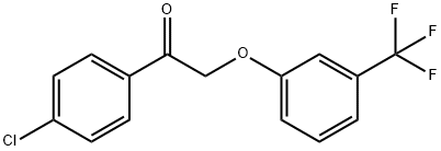 1-(4-CHLOROPHENYL)-2-[3-(TRIFLUOROMETHYL)PHENOXY]-1-ETHANONE Struktur