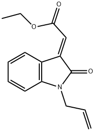 ETHYL 2-(1-ALLYL-2-OXO-1,2-DIHYDRO-3H-INDOL-3-YLIDEN)ACETATE Struktur